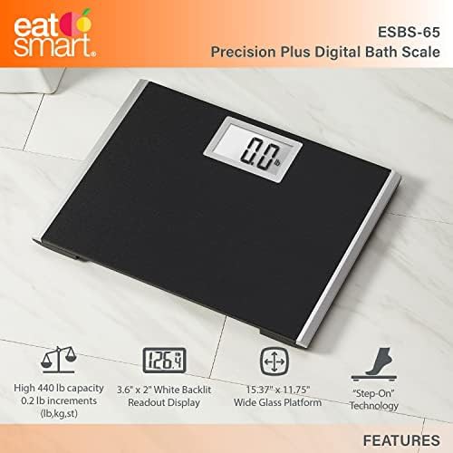 Black matte wide body digital scale — photo 3
