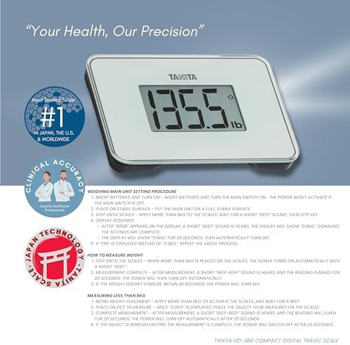 Ultra compact pearl white travel scale — photo 3