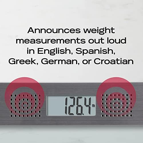 Gray talking digital scale for seniors — photo 3