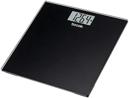 Black tempered glass square scale auto on