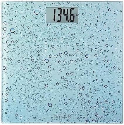 Blue water drop tempered glass scale 440 lb