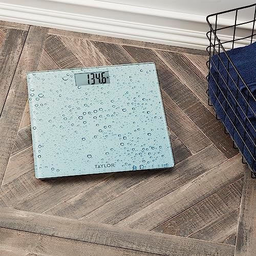 Blue water drop tempered glass scale 440 lb — photo 3