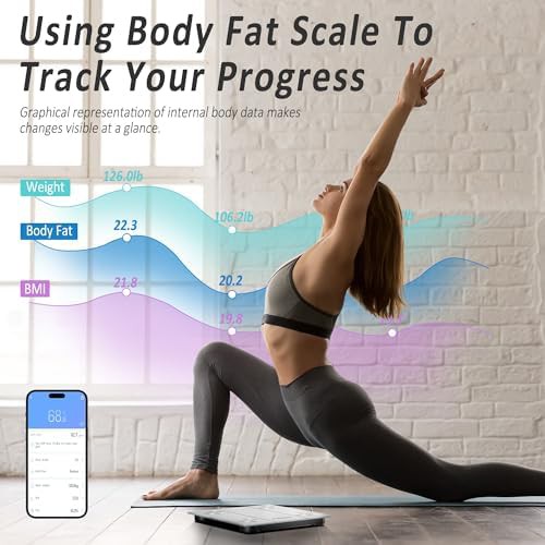 White tempered glass digital fitness scale — photo 5