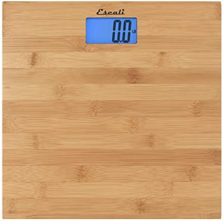 Bamboo electronic bathroom scale