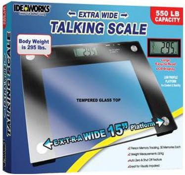 Wide Platform Talking Bathroom Scale