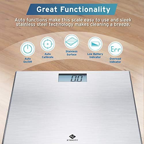 Stainless steel digital body weight scale — photo 3