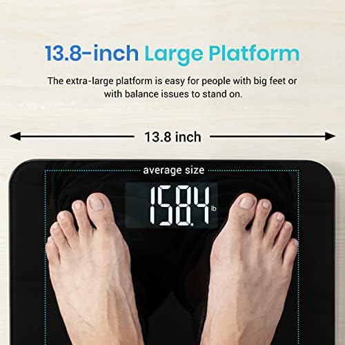 Extra wide platform digital bathroom scale — photo 4
