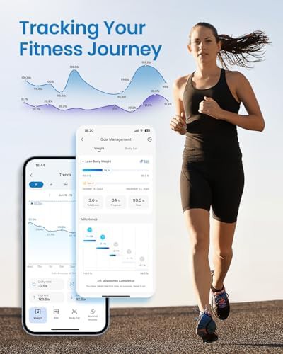 White bluetooth smart scale for body fat — photo 3