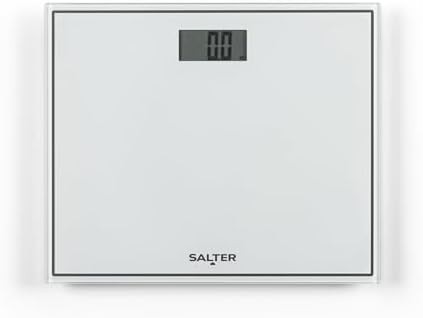 Compact white toughened glass digital scale