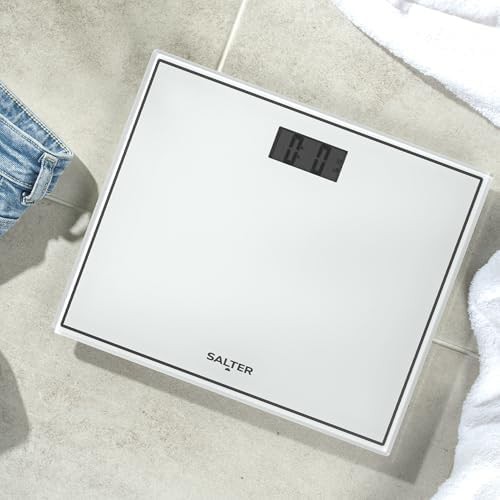 Compact white toughened glass digital scale — photo 3