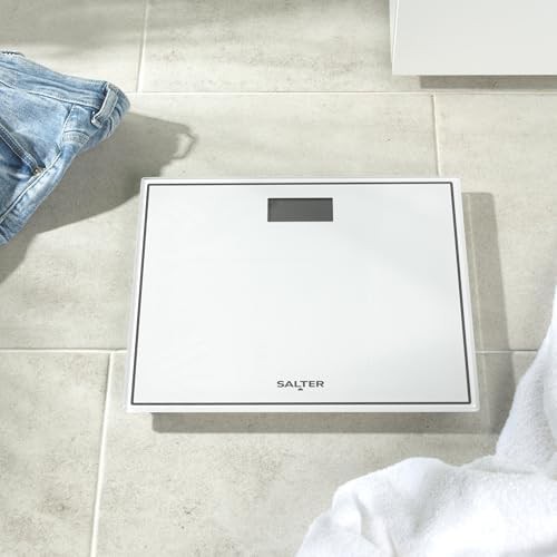 Compact white toughened glass digital scale — photo 5