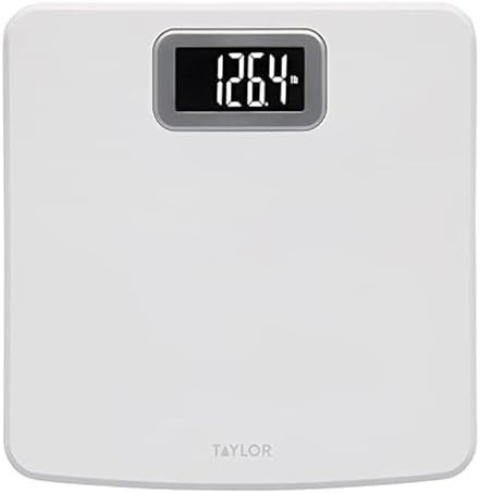 White digital body scale 400 lb capacity