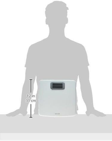 White digital body scale 400 lb capacity — photo 3