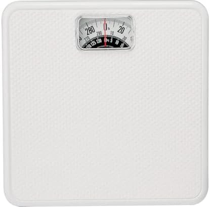 White square mechanical analog bath scale