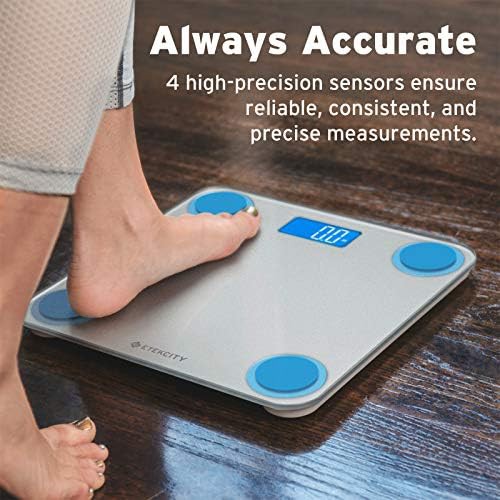 Tempered glass digital bathroom scale 400 lb — photo 4