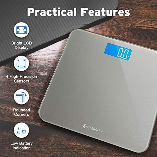 Tempered glass digital bathroom scale 400 lb — photo 5