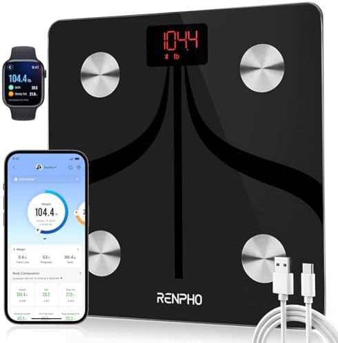 Rechargeable smart scale with USB-C port