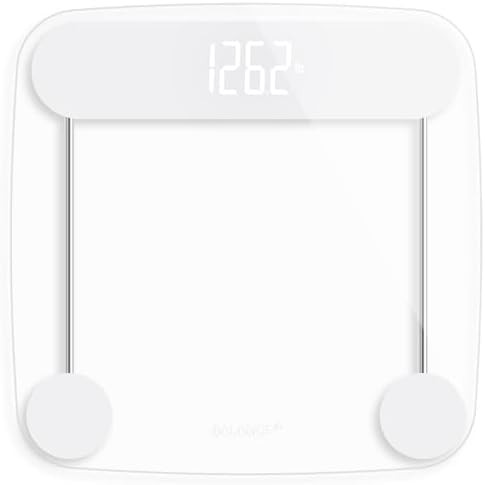 Clear glass scale with backlit display