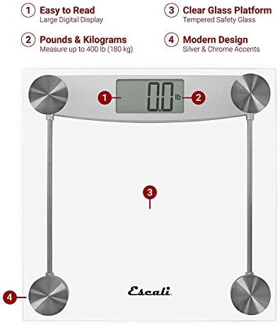 Extra large clear glass bathroom scale — photo 3