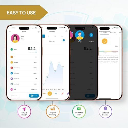 Bluetooth body composition analyzer scale — photo 4