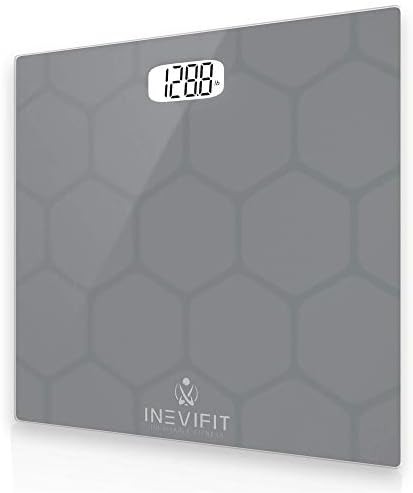 Digital bathroom scale with tempered glass