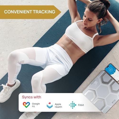 Eros white smart body fat scale with app — photo 3