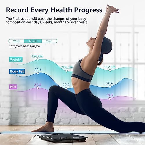 Black smart scale with BMI health monitoring — photo 4