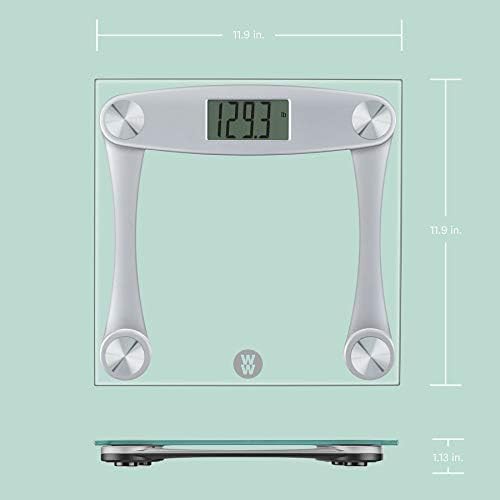 Silver frame glass digital bathroom scale — photo 3