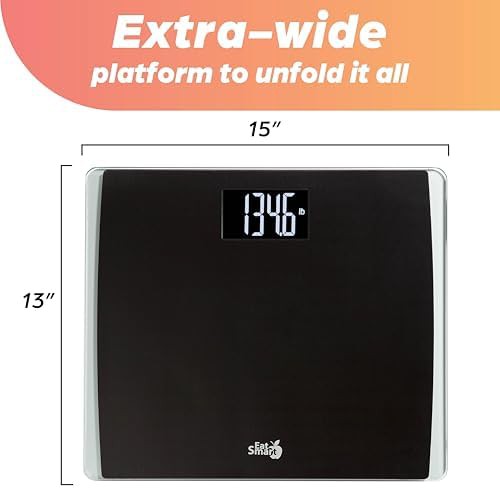 Black extra wide tempered glass scale 550 lb — photo 5
