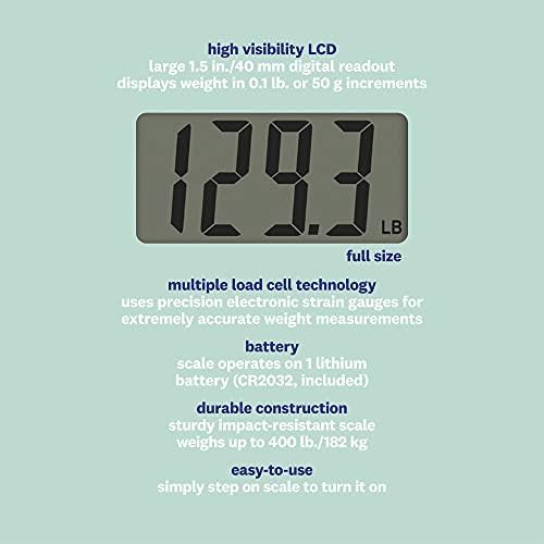Clear glass digital scale with large display — photo 4