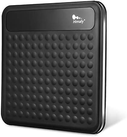 Black digital scale with non slip platform