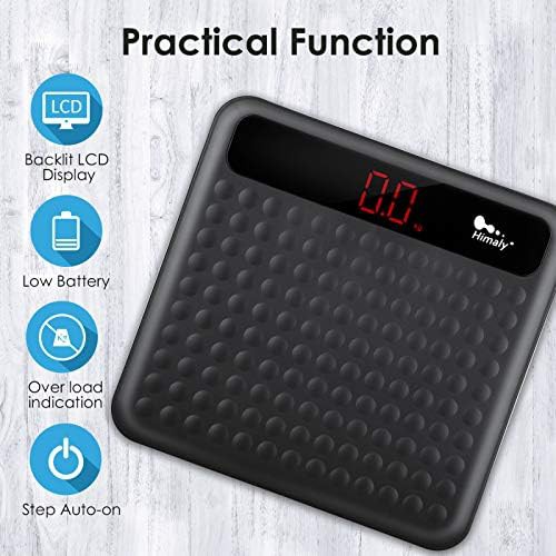 Black digital scale with non slip platform — photo 4