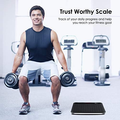 Digital bathroom scale with non slip silicone platform — photo 2