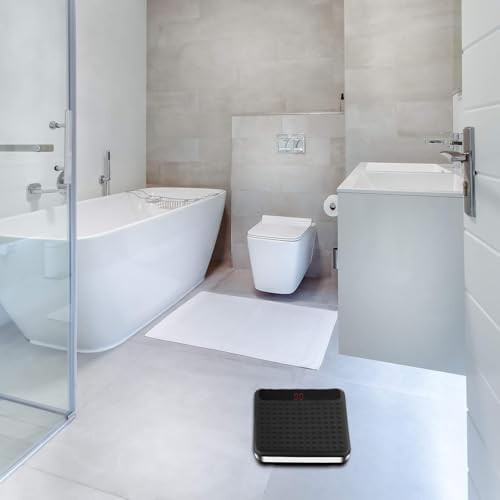 Digital bathroom scale with non slip silicone platform — photo 5