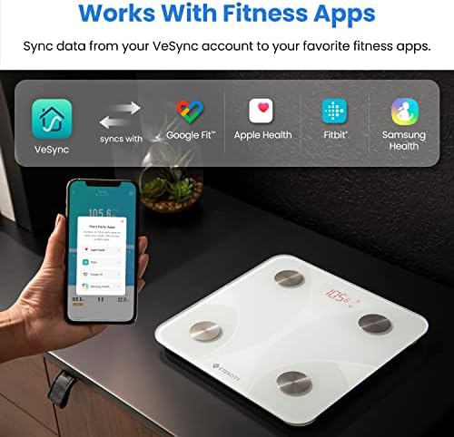 White smart scale for body fat and weight — photo 4