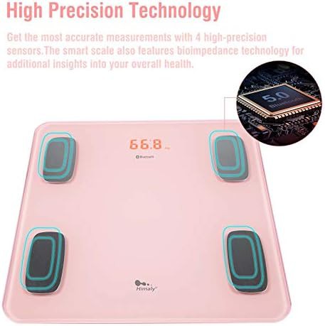 Himaly pink bluetooth smart bmi scale — photo 3