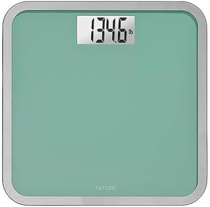 Seafoam green tempered glass scale