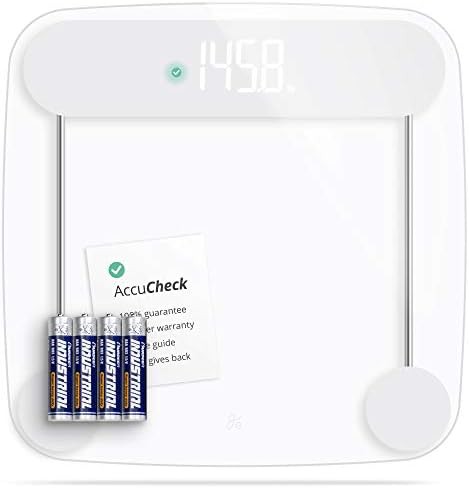 Clear glass digital bathroom scale