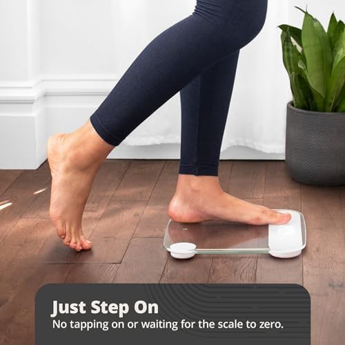 Clear glass digital bathroom scale — photo 4