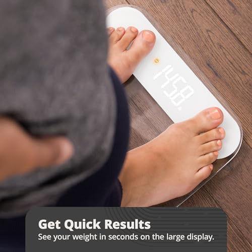 Clear glass digital bathroom scale — photo 5