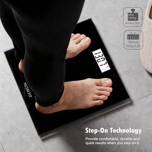 Ultra slim black digital scale with backlight — photo 4