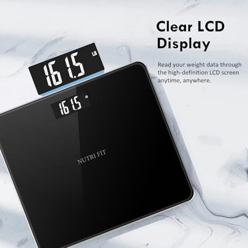 Digital bathroom scale with two AAA batteries — photo 4