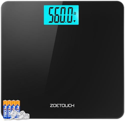 Extra wide platform digital bathroom scale