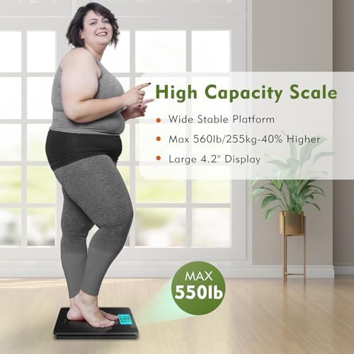 Extra wide platform digital bathroom scale — photo 4