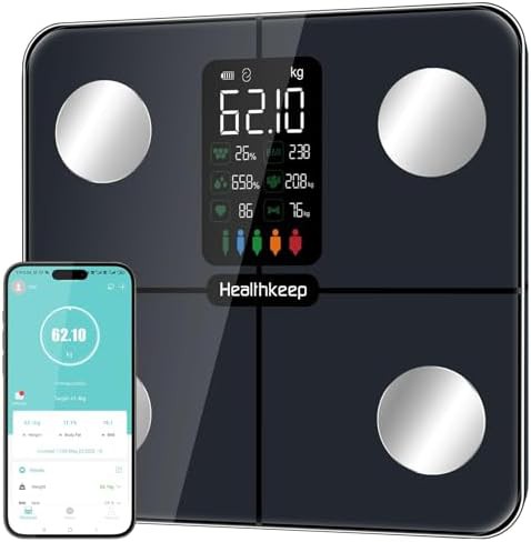 Smart body fat scale with large display
