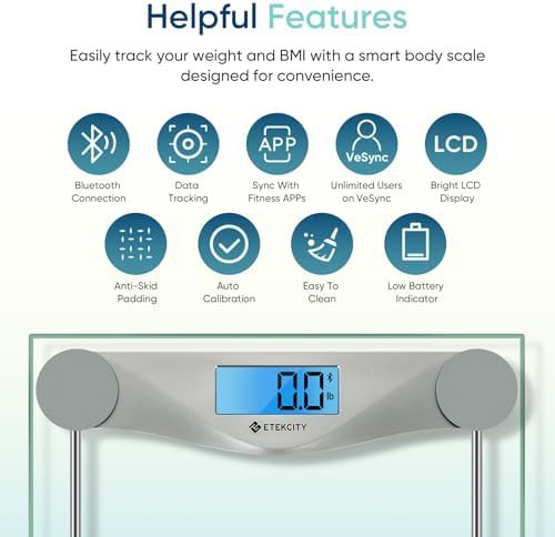Bluetooth bathroom scale with 400 pound capacity — photo 5