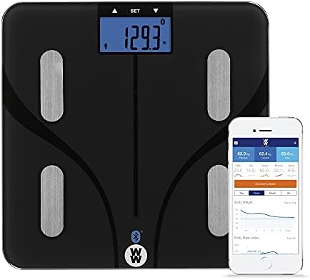 Smart bluetooth scale for body composition in black