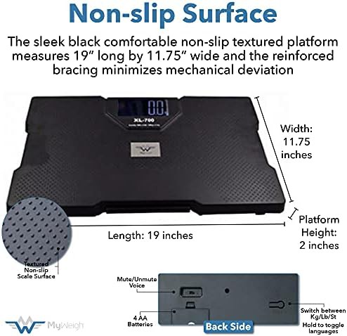 High capacity talking bathroom scale — photo 5
