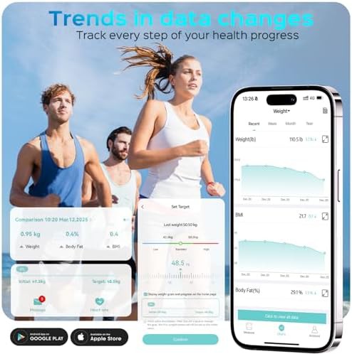 Large display fitness smart scale — photo 4
