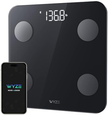 Black BMI body fat smart scale